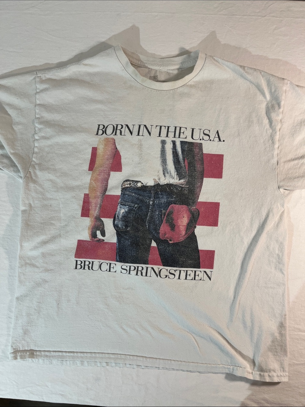 Bruce Springsteen "Born In The USA" Band Tee - White - Size M